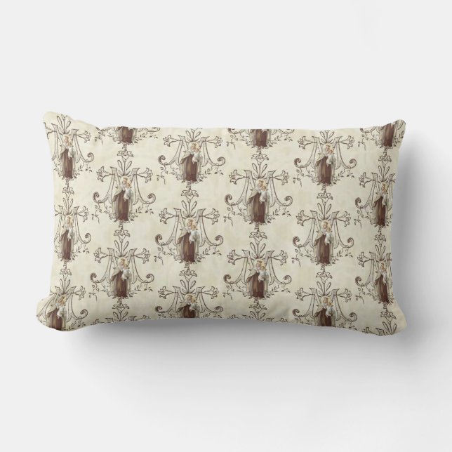 Katolskt jungfru Mary, berget Carmel Jesus Scapula Lumbarkudde (Framsida)