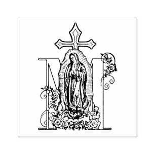 Katolskt jungfru Mary Guadalupe Marian-symbol Stämpel