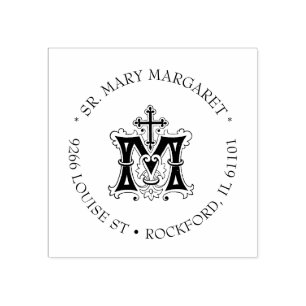 Katolskt jungfru Mary Marian-symbol, Religiösa Stämpel