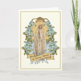 Katolskt Junggin Mary Funeral Heliga Prayer Card Kort