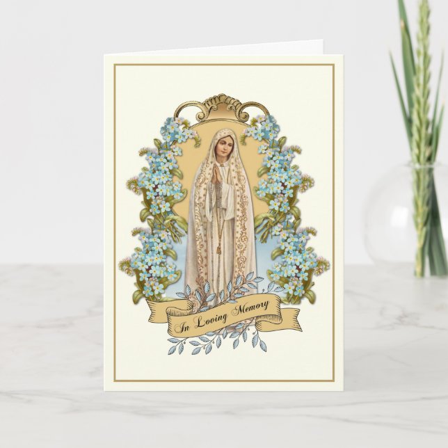 Katolskt Junggin Mary Funeral Heliga Prayer Card Kort (Framsida)