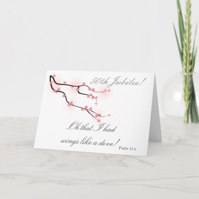 Katolskt kort "för 50th Jubilee" för nunna (Framsida)