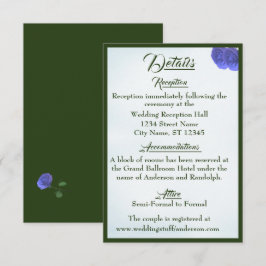 Katolskt Misty-Blue- och Grönt Responskort Card Tilläggskort