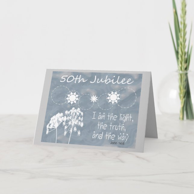 Katolskt nun "Golden Jubilee"-kort Kort (Framsida)