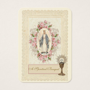 Katolskt Priest Andlig Bouquet-Heliga Visitkort