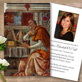 Katolskt sjukförsäkringskort: Saint Augustine Pray Visitkort
