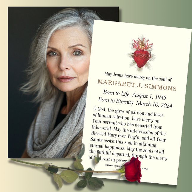 Katolskt sjuklighetskort för begravningskort visitkort (Skapare uppladdad)