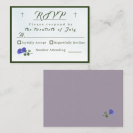 Katolskt svarskort för mistblått och Grönt Tilläggskort