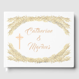 Katolskt vinterbröllop gästböcker