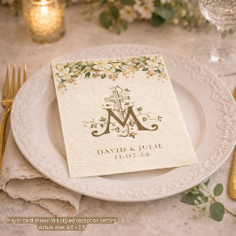 Katolskt Vita Blommigten Guld Bröllop Heliga Card Visitkort