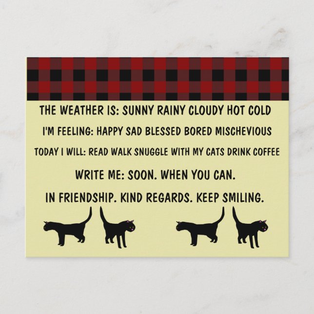 KATPOSTKORT FÖR BRANSCHEN I många Vykort (Framsida)