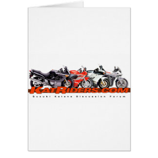 Katriders.com röda logotypskjortor hälsningskort