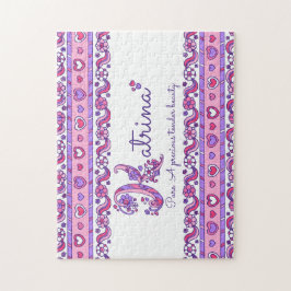 Katrina namn betyder rosa lila-pussel pussel