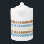 Katrine Holm Lotus Inspired Tekanna<br><div class="desc">Lotus petal mugg inspirerad av 1960:s katrine Holm mönster. Färger används som Pantone Doe,  Himlar Blue och Winter White.</div>