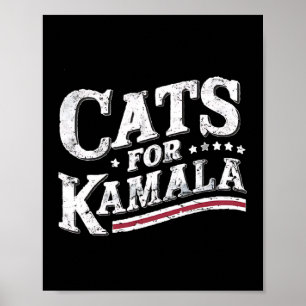 Kats för Kamala President Kamala-harris 2024 Cat L Poster