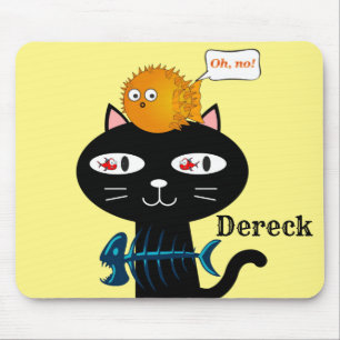 Kats Kittens Mouse Pad! Fiskben Musmatta