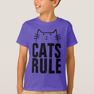 KATS RULE Funny Cat T-shirts för barn