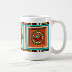 Katsina ansikten kaffemugg