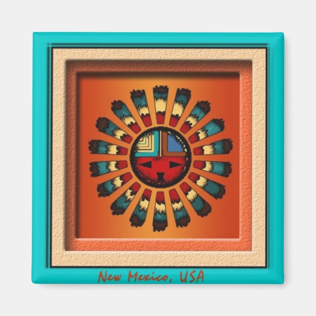 Katsina Sol Ansikte Magnet (Framsidan)