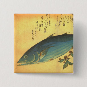 Katsuo (bonit Tuna) - Hiroshiges färgstarka fisk Knapp