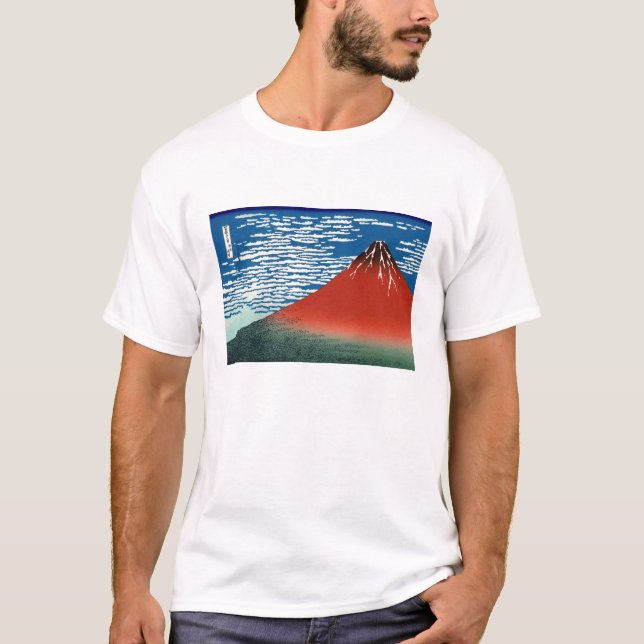 “Katsushika Hokusai”の“Fine Wind, Clear Morning” Tee (Framsida)
