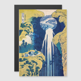 Katsushika Hokusai - Amida Falls Magnetiskt kort