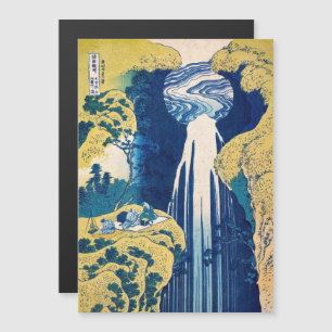 Katsushika Hokusai - Amida Falls Magnetiskt kort