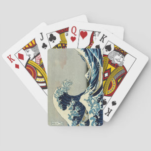Katsushika Hokusai är Underbara vågen av Kanagawa Casinokort