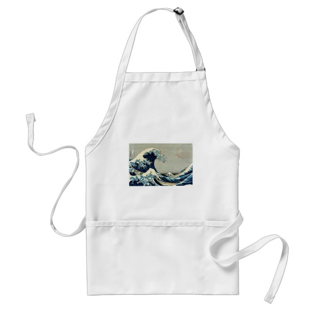 Katsushika Hokusai är Underbara vågen av Kanagawa Förkläde (Framsidan)