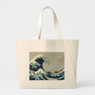 Katsushika Hokusai är Underbara vågen av Kanagawa Jumbo Tygkasse