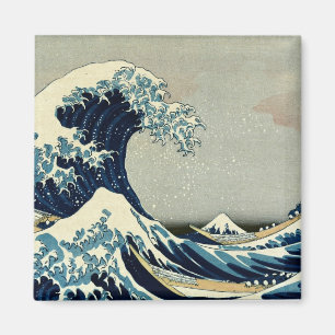 Katsushika Hokusai är Underbara vågen av Kanagawa Magnet
