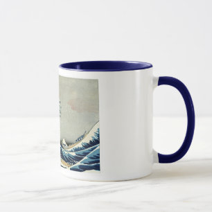Katsushika Hokusai är Underbara vågen av Kanagawa Mugg