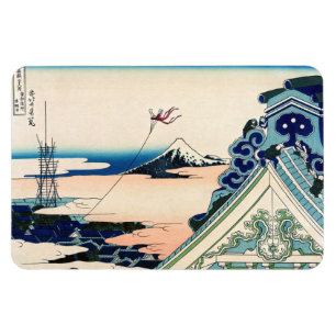 Katsushika Hokusai - Asakusa Honganji temple, Edo Magnet