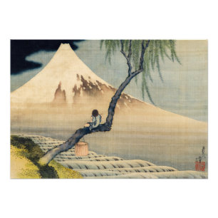 Katsushika Hokusai - Boy ViTuji Fototryck