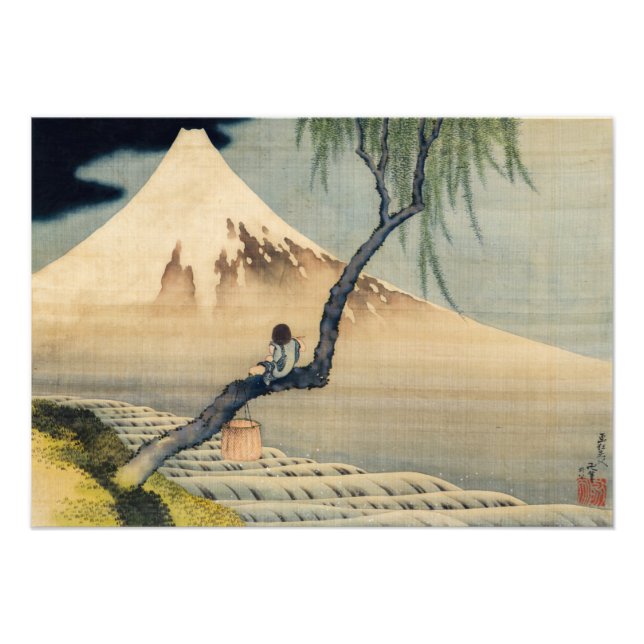 Katsushika Hokusai - Boy ViTuji Fototryck (Framsidan)