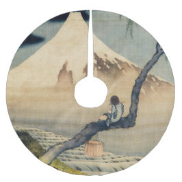 Katsushika Hokusai - Boy ViTuji Julgransmatta Borstad Polyester