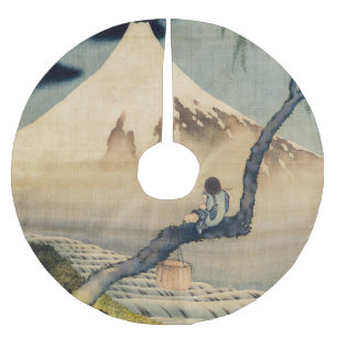 Katsushika Hokusai - Boy ViTuji Julgransmatta Borstad Polyester