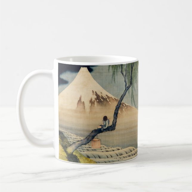 Katsushika Hokusai - Boy ViTuji Kaffemugg (Vänster)