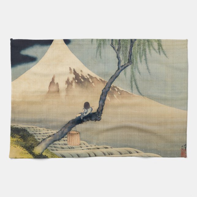 Katsushika Hokusai - Boy ViTuji Kökshandduk (Horisontell)