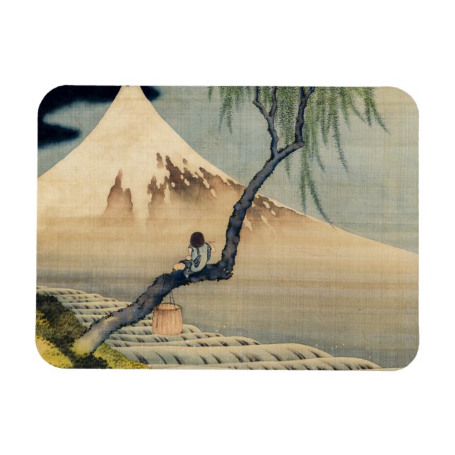 Katsushika Hokusai - Boy ViTuji Magnet (Horisontell)