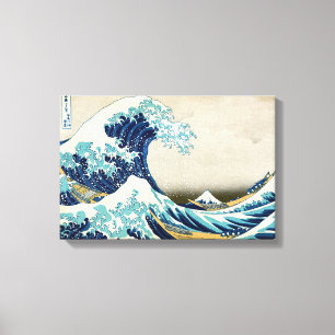 Katsushika Hokusai - Den stora vågen vid Kanagawa Canvastryck