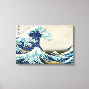 Katsushika Hokusai - Den stora vågen vid Kanagawa Canvastryck