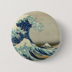 Katsushika Hokusai: Den stora vågen vid Kanagawa Knapp