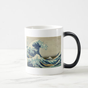 Katsushika Hokusai: Den stora vågen vid Kanagawa Magisk Mugg