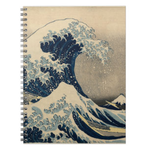 Katsushika Hokusai. Den Underbara vågen av Kanagaw Anteckningsbok