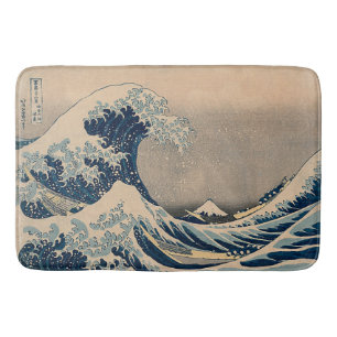 Katsushika Hokusai. Den Underbara vågen av Kanagaw Badrumsmatta