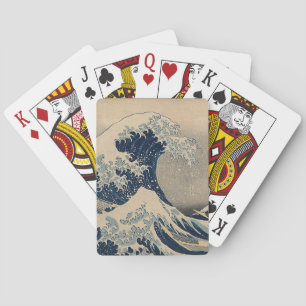 Katsushika Hokusai. Den Underbara vågen av Kanagaw Casinokort