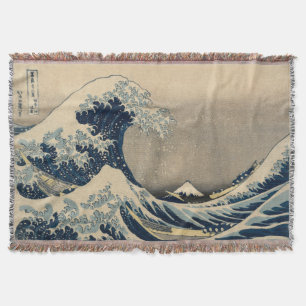 Katsushika Hokusai. Den Underbara vågen av Kanagaw Filt