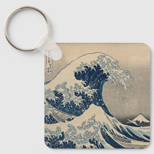 Katsushika Hokusai. Den Underbara vågen av Kanagaw Nyckelring