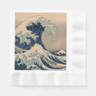 Katsushika Hokusai. Den Underbara vågen av Kanagaw Pappersservett